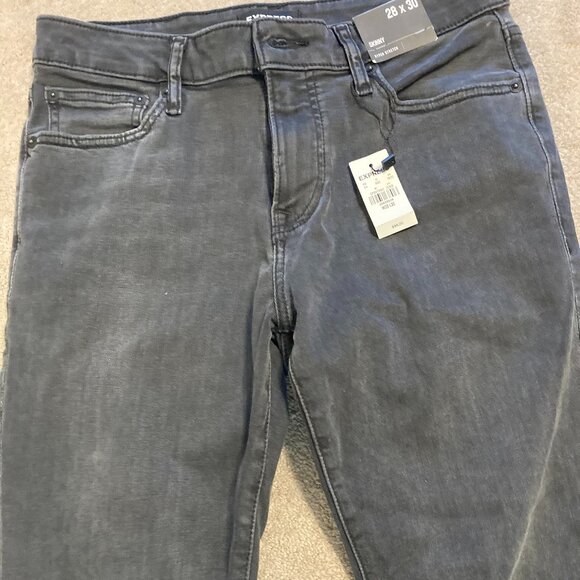 New Men's Express black Jeans 28/30 - Picture 2 of 5